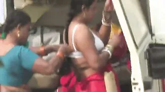 Aunty Changing Clothes Caught On Camera During Temple Visit