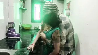 Sexy Aunty Bent Over Kitchen Counter Getting Railed From Behind