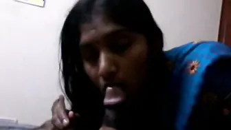 Andhra Married Woman Stripping Her Saree Before Giving Blowjob