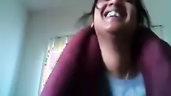 Lonely Aunty Stripping On Webcam For Her Husband Overseas