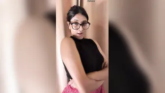 Nerdy Wife Transforming Into Slutty Babe In Saree Undressing