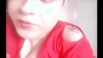 Lonely Aunty Stripping Naked On Video Chat For Her Young Lover
