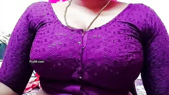 Massaging Tamil Auntys Heavy Breasts Until She Wants More