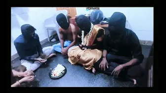 Tamil Aunty Getting Destroyed By Her Horny Friends At Home