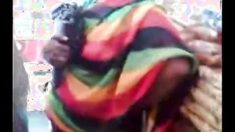 Horny Aunty In Silk Saree Showing Off Curves And Touching Me