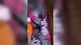 Desi Wife In Orange Saree Getting Tits Sucked Fucked Roughly