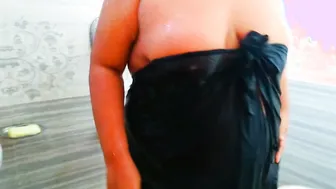 Curvy Married Aunty Sneaking With Neighbor While Hubby Is Away