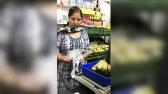 Shopkeeper Aunty Flaunting Her Huge Boobs In Tight Churidhar
