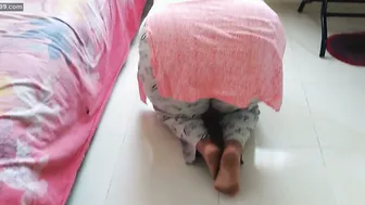 Tamil Aunty Stuck Under Table Gets Fucked Hard From Behind Help