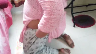 Tamil Aunty Stuck Under Table Gets Fucked Hard From Behind Help