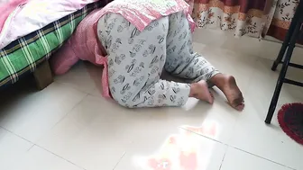 Tamil Aunty Stuck Under Table Gets Fucked Hard From Behind Help