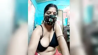 Squeezing And Playing With Big Natural Boobs Of Married Aunty