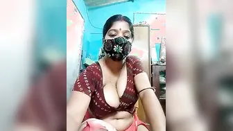 Squeezing And Playing With Big Natural Boobs Of Married Aunty