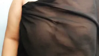 Neighbor Aunty Showing Off Her Tits Seducing Young Worker Guy