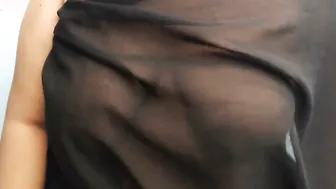 Neighbor Aunty Showing Off Her Tits Seducing Young Worker Guy