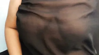 Neighbor Aunty Showing Off Her Tits Seducing Young Worker Guy