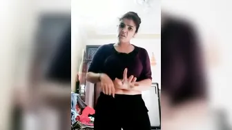 Chubby Desi Aunty Showing Deep Navel In Tight Outfit Teasing