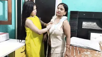 Two Desi Aunties Exploring Each Other In Bedroom Passionate Fun
