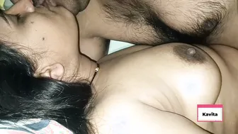 Cheating Married Woman Kissing And Riding Lover In Her Nighty