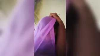 Saree Clad Aunty Seducing And Riding Younger Man On Couch