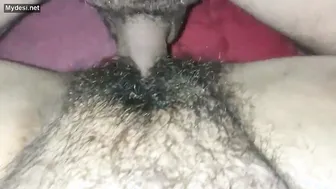 Hairy Desi Aunty Spreading Legs Exposing Her Natural Bush Wide