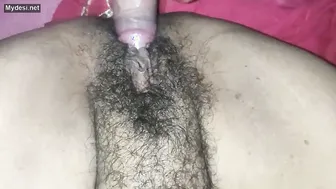Hairy Desi Aunty Spreading Legs Exposing Her Natural Bush Wide