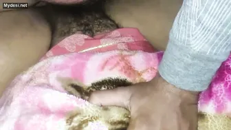 Hairy Desi Aunty Spreading Legs Exposing Her Natural Bush Wide