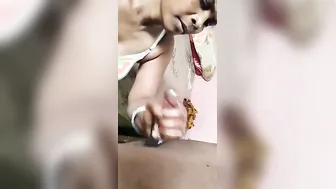 Desi Aunty Sucking Dick Like A Pro On Her Knees For Me