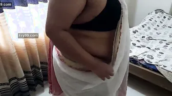 South Indian Aunty Stripping Saree And Moaning During Rough Sex
