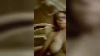 Horny Married Aunty Spreading Legs And Showing Her Shaved Pussy