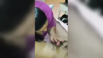 Mature Indian Aunty Sucking Young Cock Like A Lollipop Today