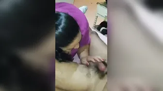 Mature Indian Aunty Sucking Young Cock Like A Lollipop Today