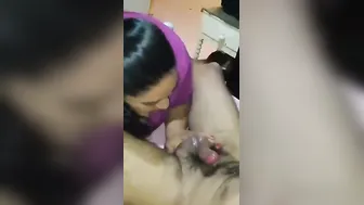 Mature Indian Aunty Sucking Young Cock Like A Lollipop Today