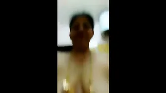 Desi Aunty Recording Herself Bathing Naked In Bathroom Selfie