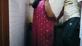 Sexy Aunty Seduced And Fucked By Son In Law In Kitchen Alone