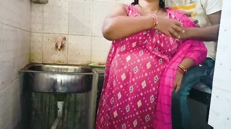 Sexy Aunty Seduced And Fucked By Son In Law In Kitchen Alone