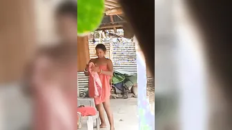 Village Aunty Caught Changing Clothes By Peeping Neighbor Guy