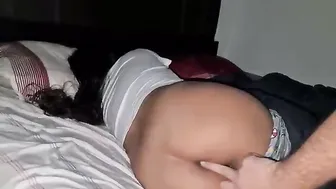 Sleeping Aunty Getting Touched And Used While She Rests At Home