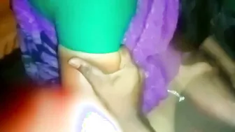 Naughty Aunty Relieving Herself While Playing With Her Tits