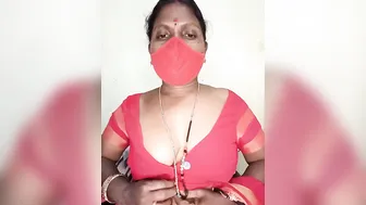 South Indian Milf Flaunting Her Natural Breasts On Camera