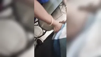 Tamil Aunty Stroking My Hard Cock Until I Explode On Her Hands