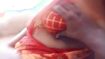 Big Boobed Tamil Aunty Showing Off Her Massive Tits On Camera