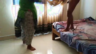 Mature Bbw Aunty Tied Up And Fucked Rough In Both Her Holes