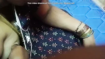 Desi Aunty In Nightie Getting Undressed For Rough Action