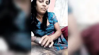 Older Village Aunty Giving Sloppy Blowjob To Younger Neighbor