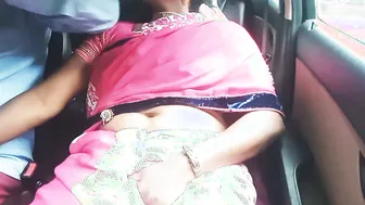 Telugu Aunty In Saree Talking Dirty During Car Sex Session