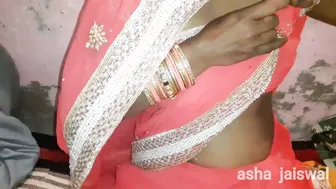 Indian Aunty Slowly Stripping Out Of Her Saree Completely