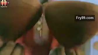 Busty Saree Aunty Flashing Her Huge Natural Boobs In Public