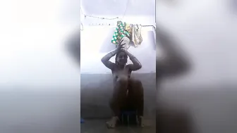 Village Aunty Recording Herself Naked In The Bathroom Secretly
