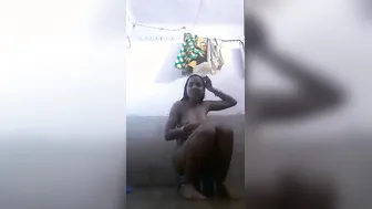 Village Aunty Recording Herself Naked In The Bathroom Secretly